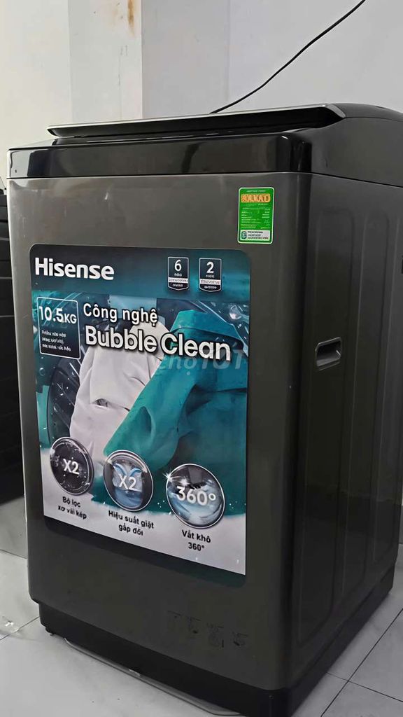 Máy giặt Hisense 10.5kg mới. Mua bán Máy giặt tại Quận Gò Vấp Tp Hồ Chí Minh được đăng bởi Điện Máy Giá Kho Miền Nam hình 1