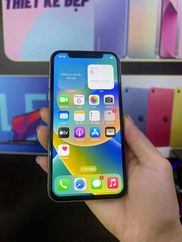 iPhone X 64GB Trắng full chức năng đẹp 99%. Mua bán Điện thoại tại Quận Lê Chân Hải Phòng được đăng bởi Huy Tưởng Mobile hình 1