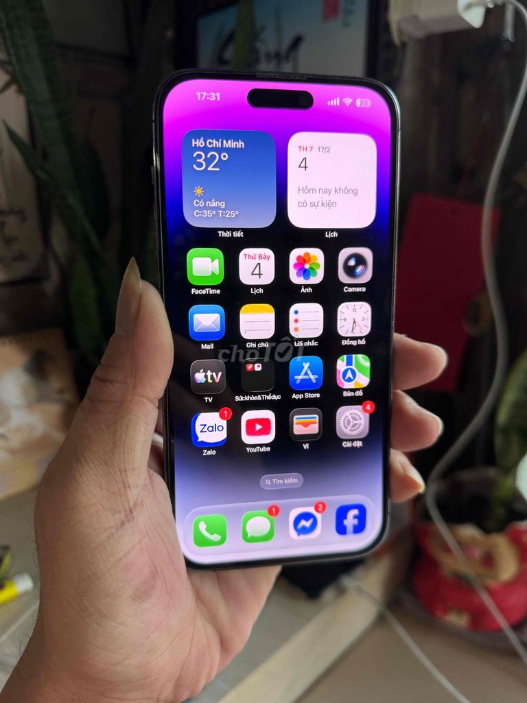 Apple iPhone 14 Pro Max 128GB Tím Mỹ. Mua bán Điện thoại tại Thành phố Thuận An Bình Dương được đăng bởi  Phan Trung hình 1