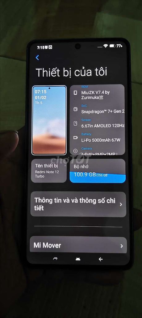 Redmi note 12 turbo