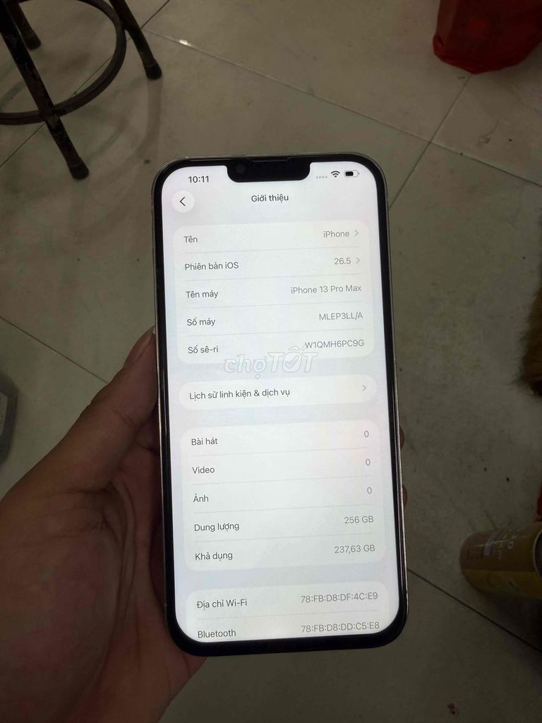 iPhone 13 Pro Max 256GB Bạc. Mua bán Điện thoại tại Quận Hà Đông Hà Nội được đăng bởi Nguyễn hoài ninh hình 1