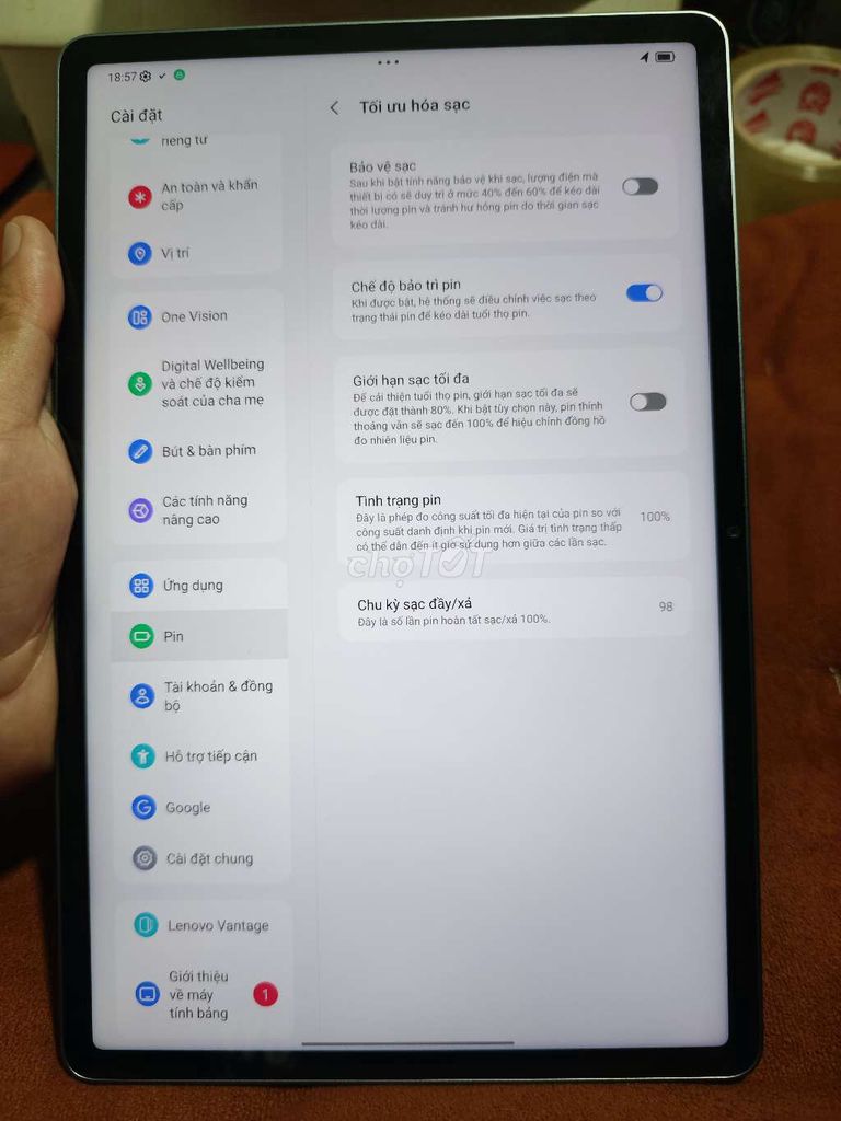 Lenovo pad pro GT 8GB/256GB. Mua bán Máy tính bảng tại Quận Ninh Kiều Cần Thơ được đăng bởi Minh An Ipad hình 1
