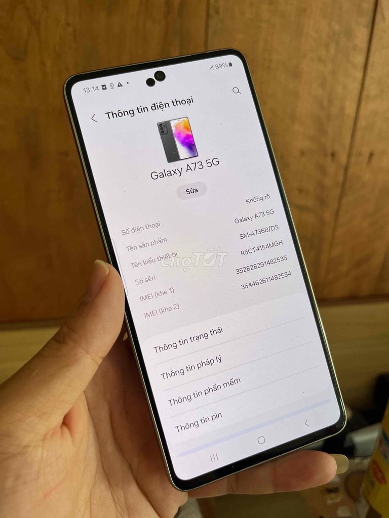 Samsung Galaxy A73 5G 128GB Đen. Mua bán Điện thoại tại Thành phố Thuận An Bình Dương được đăng bởi Bảo hình 1
