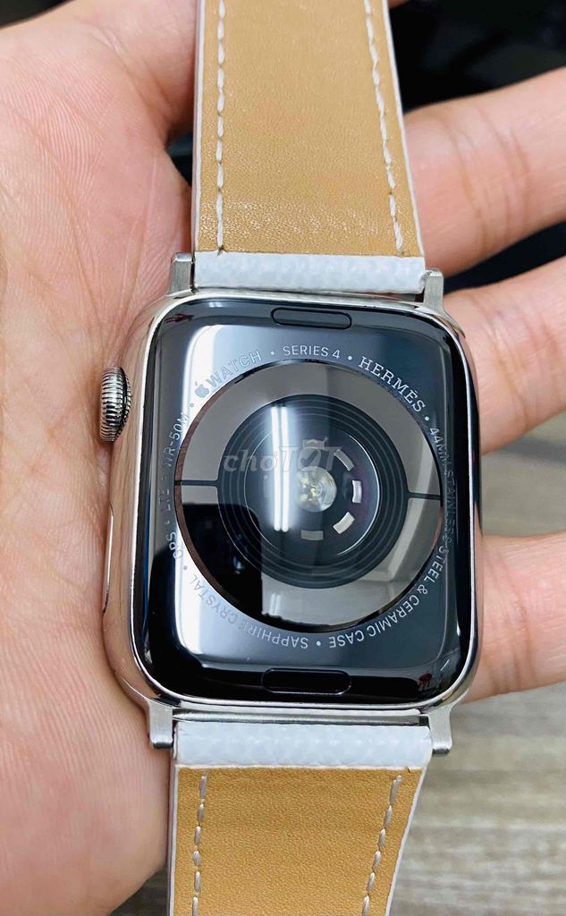 Bán Apple Watch S4/44 Hermes thép trắng like new !