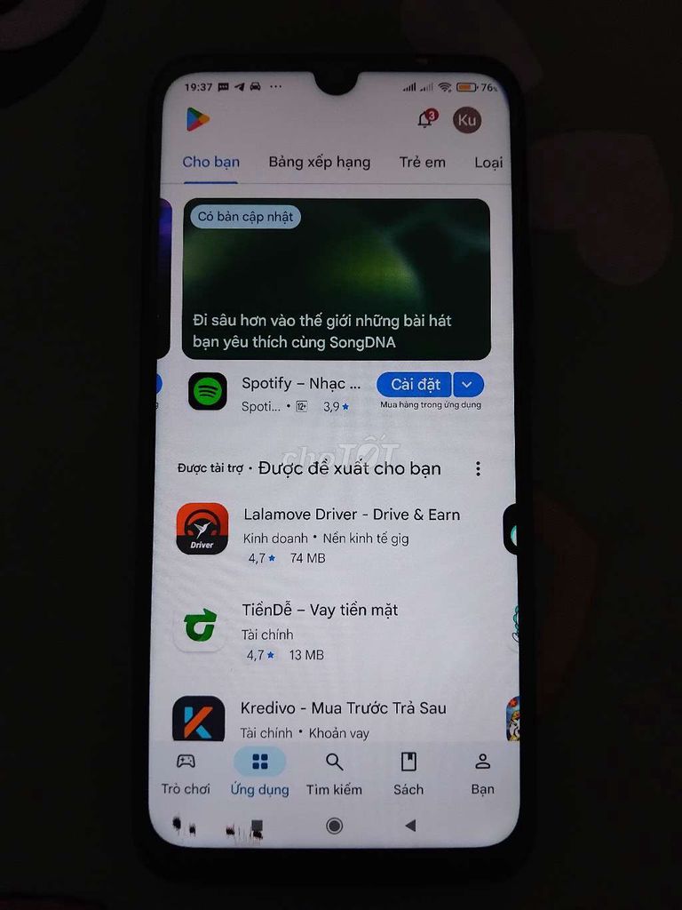 Xiaomi Redmi Note 7 4GB 64GB Đen. Mua bán Điện thoại tại Quận Bình Tân Tp Hồ Chí Minh được đăng bởi SG XO hình 1