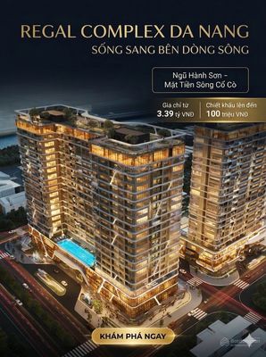 BÁN CĂN HỘ CHUNG CƯ NGŨ HÀNH SƠN REGAL COMPLEX ĐÀ NẴNG VỚI VTC 10%