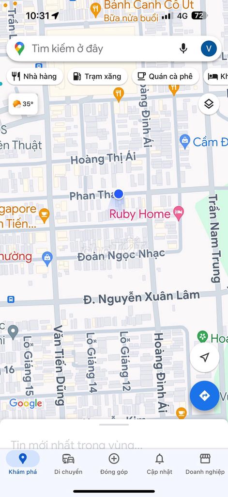 Bán đất tặng nhà cấp 4 Phan Thao 10,5m nam Cẩm Lệ Hoà Xuâ Đà Nẵng rẻ