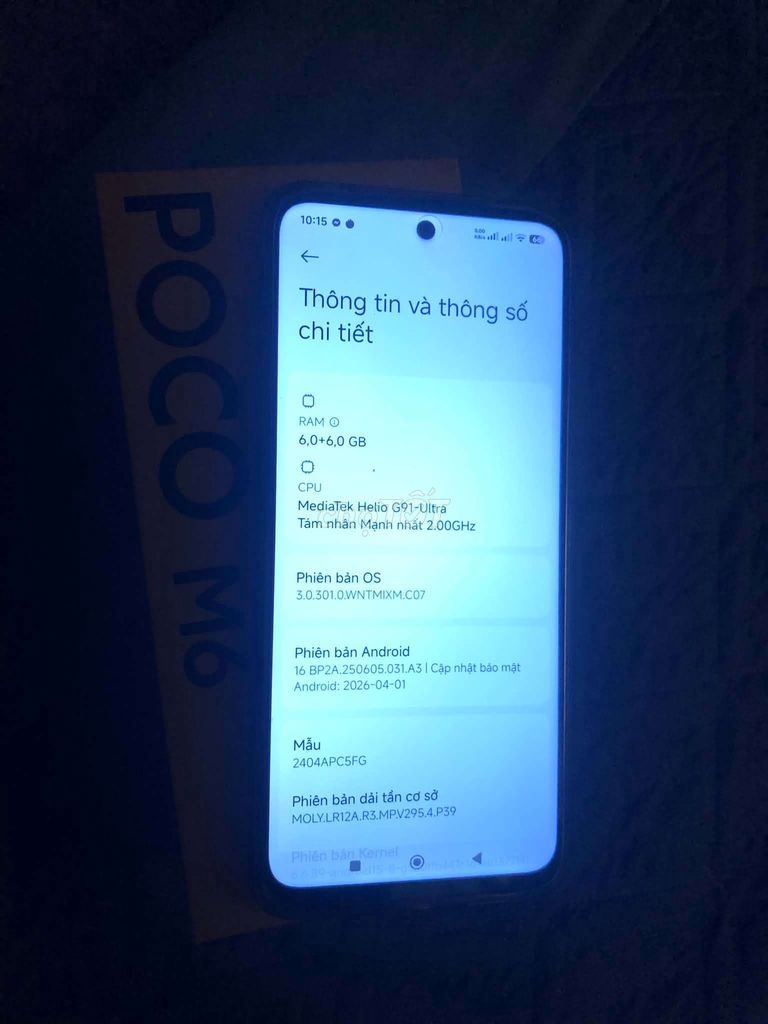 Xiaomi POCO M6 Fullbox. Mua bán Điện thoại tại Quận Ba Đình Hà Nội được đăng bởi Sơnn hình 1