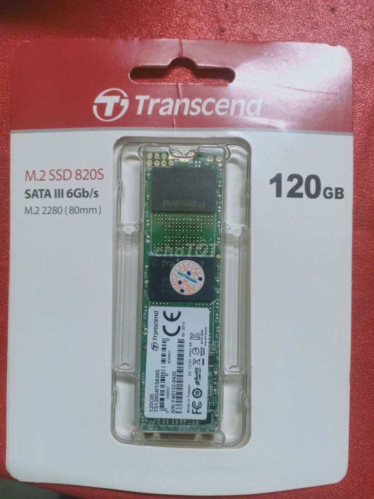 Ổ cứng SSD Transcend M.2 SSD 820S 120GB. Mua bán Linh kiện (RAM, Card...) tại Huyện Vũng Liêm Vĩnh Long được đăng bởi baophuong067 haiu8 hình 1