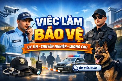Bảo Vệ Nội Bộ- Thu nhập đến 11 triệu