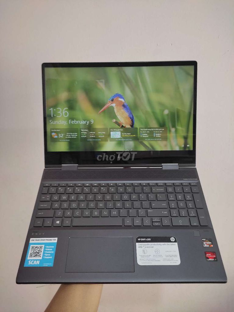 HP envy  15-ds R5 4500u ram 8 ssd 256 màn cảm ứng