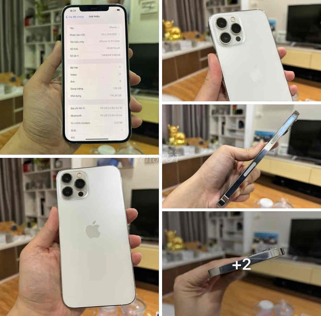 iPhone 12 Pro Max 512GB Trắng FULLBOX APPLE 2024. Mua bán Điện thoại tại Quận Thanh Xuân Hà Nội được đăng bởi Nguyễn Huy Dũng hình 1