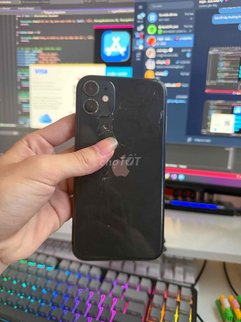 Apple iPhone 11 Đen Hỏng màn hình. Mua bán Điện thoại tại Huyện Chợ Mới Bắc Kạn được đăng bởi Đức Hoàng hình 1
