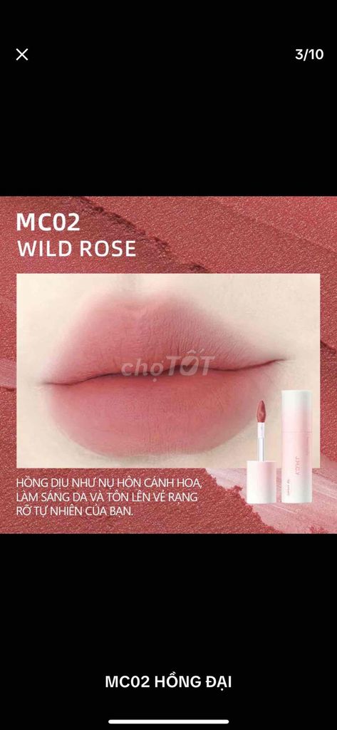 Son kem lì MC02 Wild Rose. Mua bán Phụ kiện thời trang khác tại Huyện Xuân Trường Nam Định được đăng bởi Trần Nga hình 1