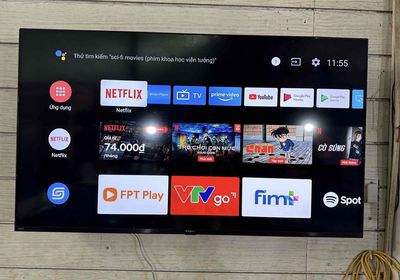 Tivi 50 inch màn hình 4K Android remote nói