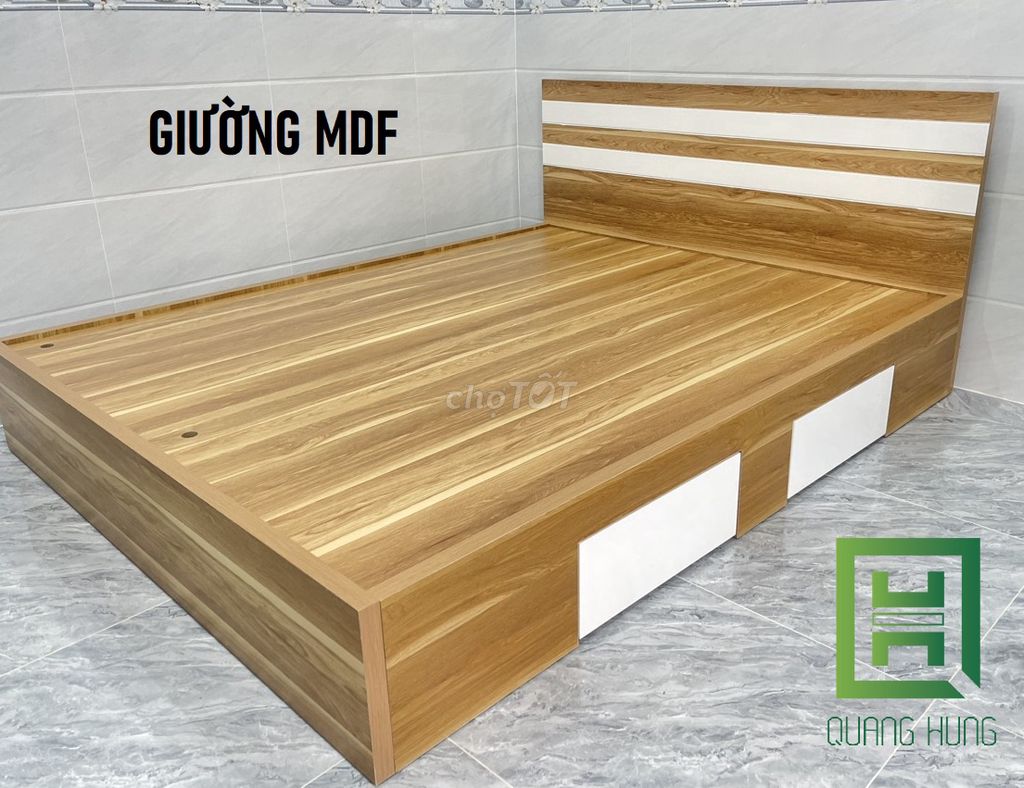 GIƯỜNG MDF-GIƯỜNG MDF=GIƯỜNG MDF=GIƯỜNG MDF$GIƯỜNG. Mua bán Giường, chăn ga gối nệm tại Thành phố Thuận An Bình Dương được đăng bởi NỘI THẤT NHÀ XINH hình 1