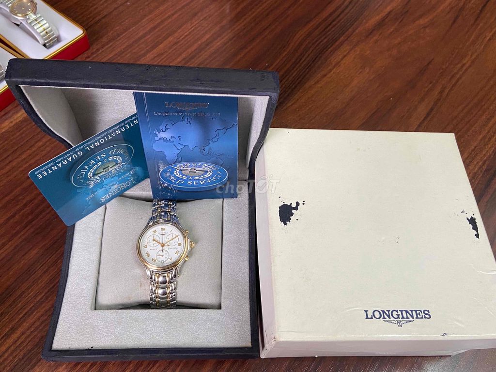 Đồng hồ Longines quartz 18K/SS chính hãng Thuỵ Sỹ