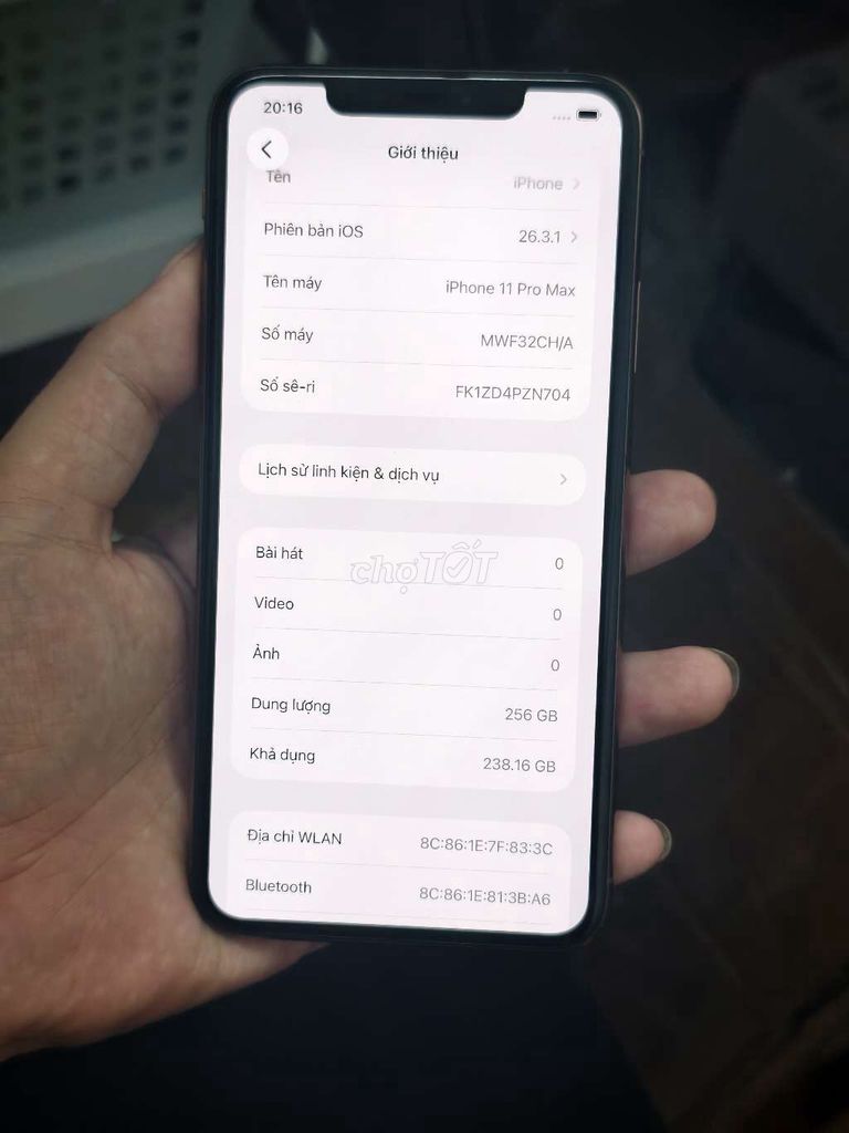 iPhone 11 Pro Max 256GB Vàng Đã dùng. Mua bán Điện thoại tại Quận Thanh Xuân Hà Nội được đăng bởi KING STORE hình 1