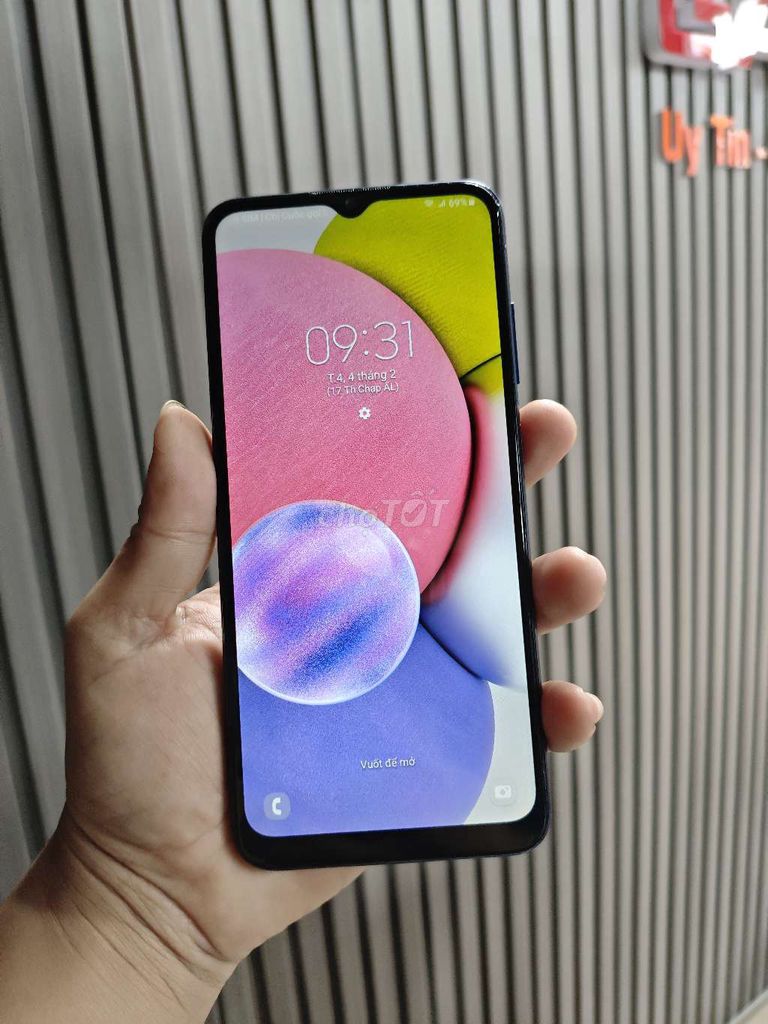 Samsung Galaxy A03s Xanh. Mua bán Điện thoại tại Quận Ninh Kiều Cần Thơ được đăng bởi An Nhiên hình 1