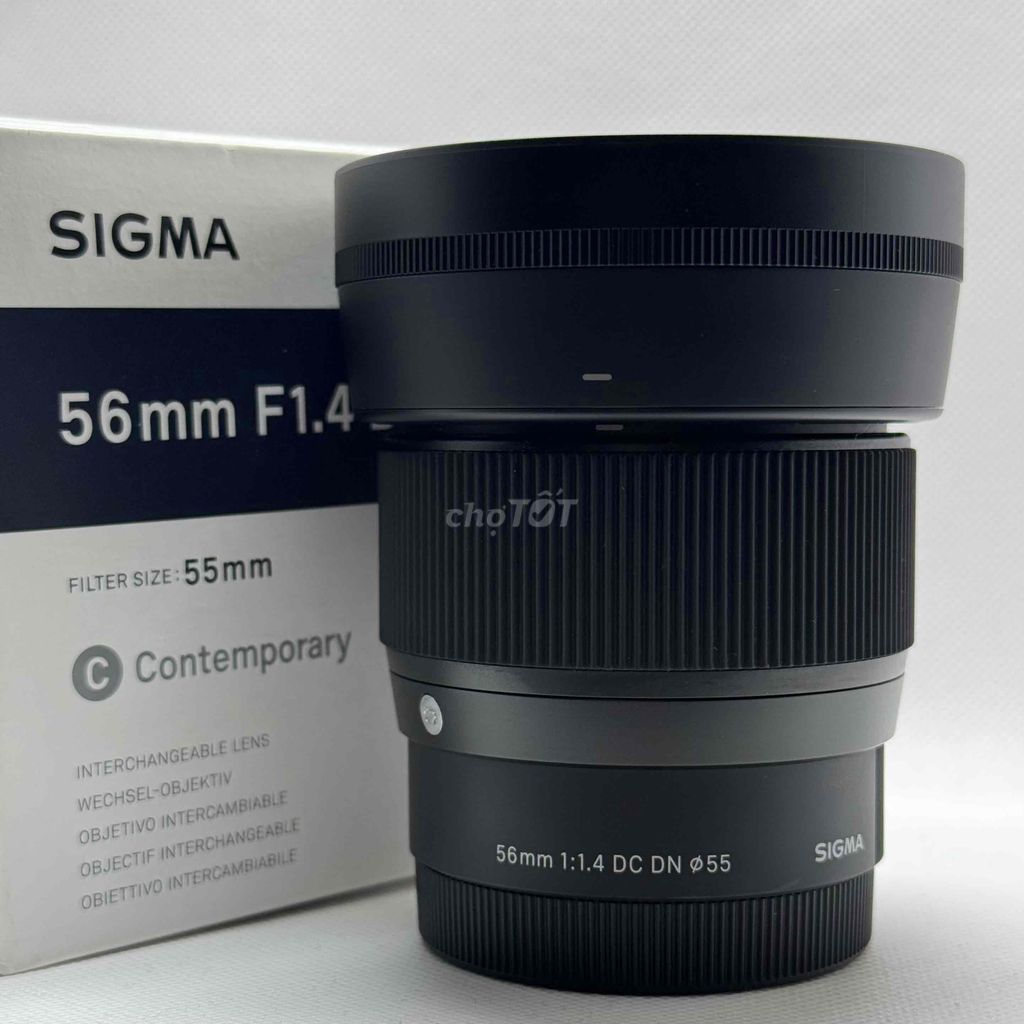 Lens Sigma 56 f/1.4 for Sony fullbox