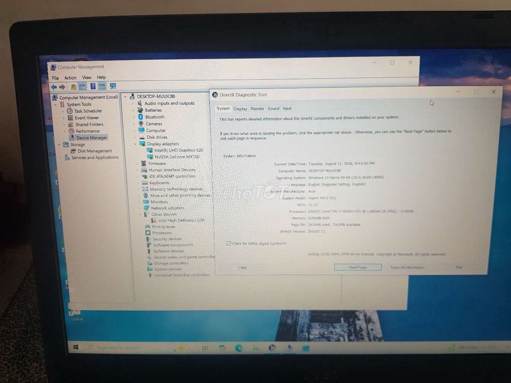 Acer Aspire A515-51g i7 15 inch 8GB/128GB MX150 . Mua bán Laptop tại Quận Tân Phú Tp Hồ Chí Minh được đăng bởi Lơi hình 1