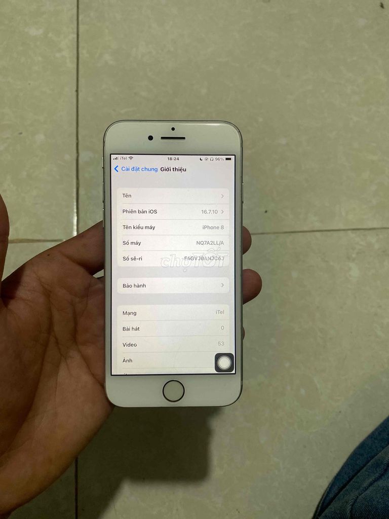 iPhone 8 64GB Trắng. Mua bán Điện thoại tại Thành phố Thuận An Bình Dương được đăng bởi Trần Hoàng Dĩnh hình 1