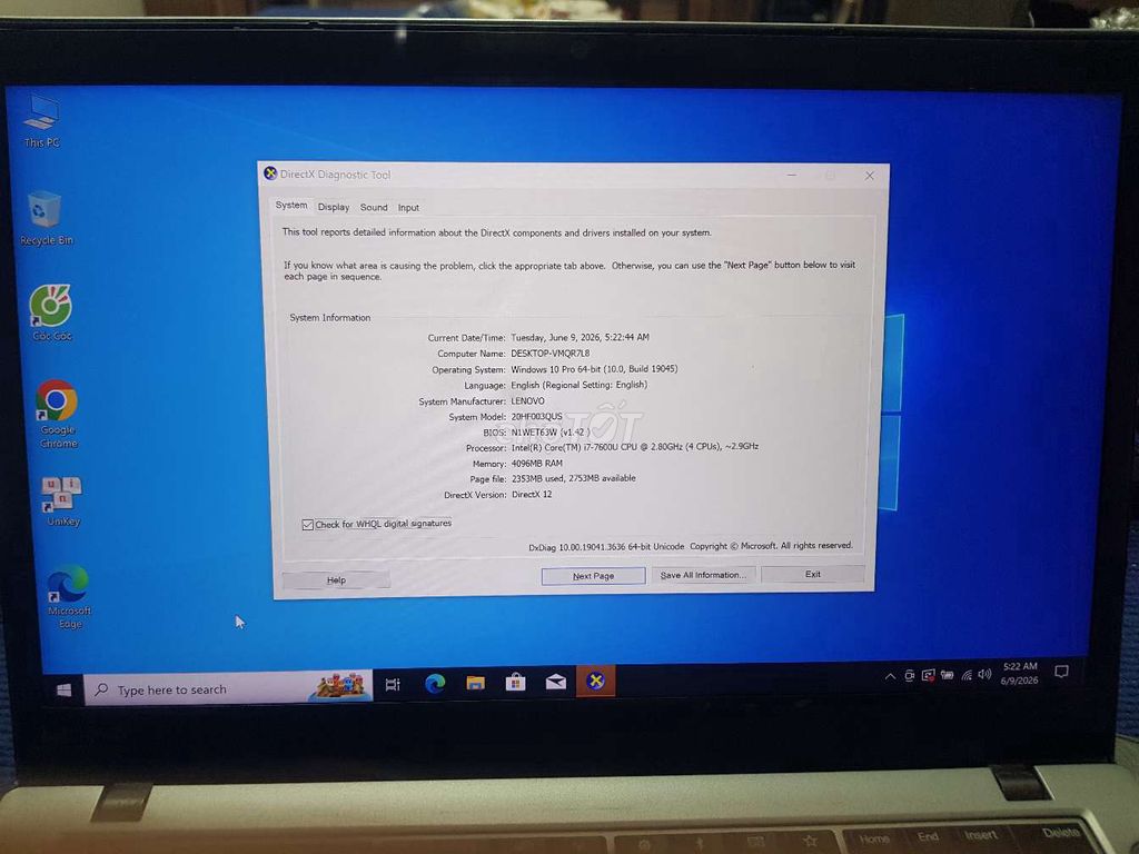 Lenovo ThinkPad T470S i7-7600U 14 inch 4GB/128GB. Mua bán Laptop tại Quận Tân Phú Tp Hồ Chí Minh được đăng bởi Lơi hình 1