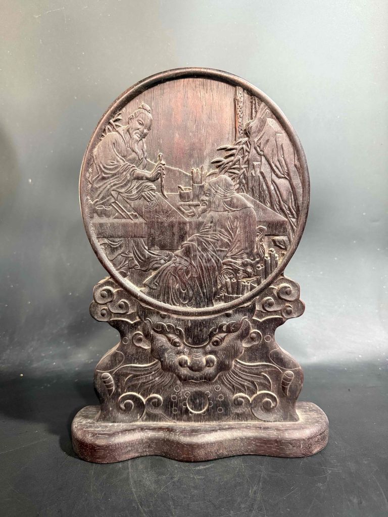 Tranh gỗ  Cũ 37x27x2.5cm. Mua bán Đồ sưu tầm, đồ cổ tại Quận Long Biên Hà Nội được đăng bởi Văn Quang Đồ Sưu Tầm hình 1