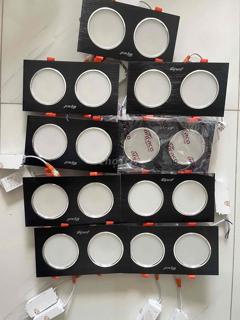 Đèn LED âm trần Anfaco Đen. Mua bán Đèn tại Quận 8 Tp Hồ Chí Minh được đăng bởi H L hình 1