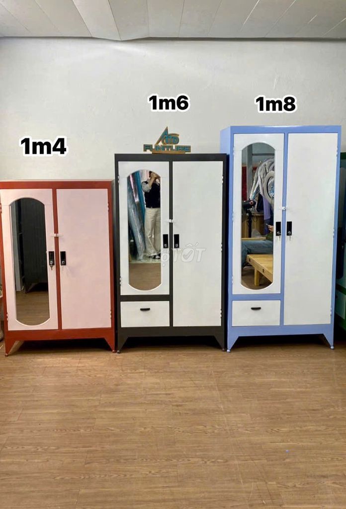 Tủ quần áo Sắt sơn dầu 2-3 cánh Đa màu. Mua bán Tủ, kệ gia đình tại Thành phố Thuận An Bình Dương được đăng bởi Tổng Kho Nội Thất Sài Gòn hình 1