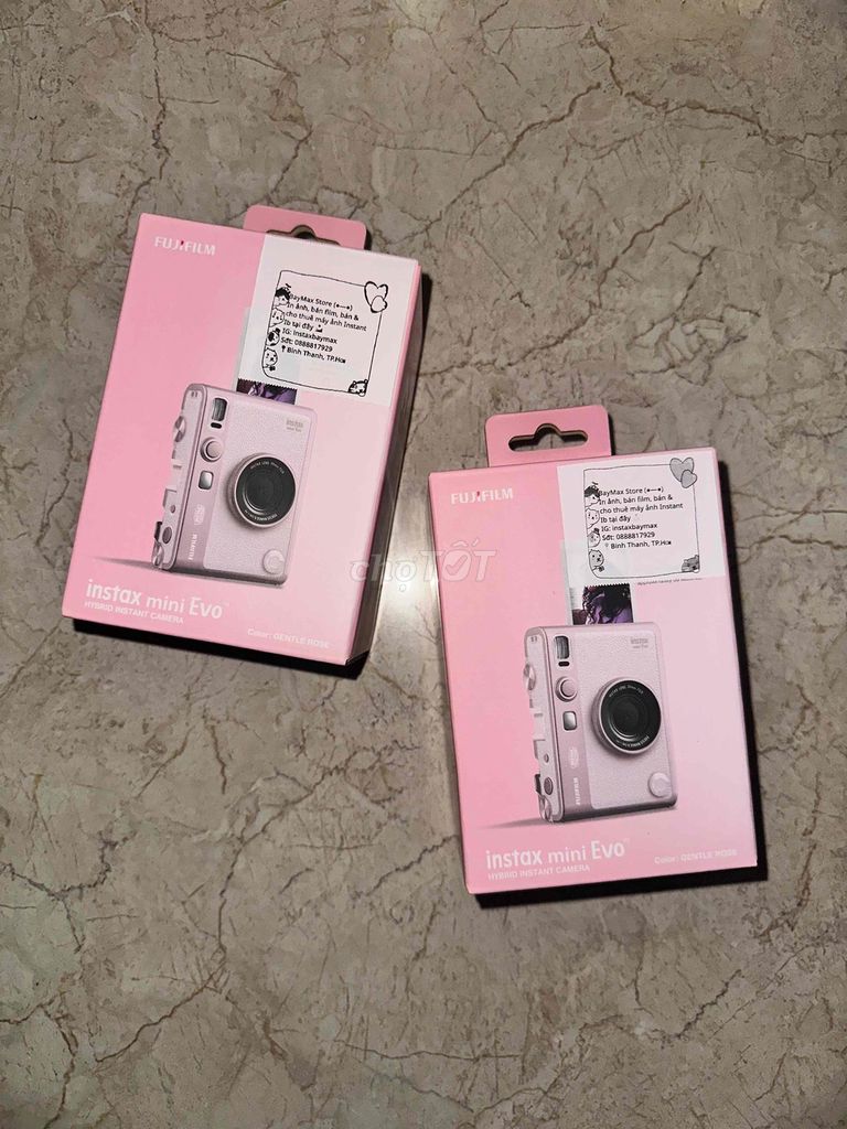 Máy ảnh Fujifilm Instax Mini Evo Hồng. Mua bán Máy ảnh, Máy quay tại Quận Bình Thạnh Tp Hồ Chí Minh được đăng bởi Nguyên hình 1