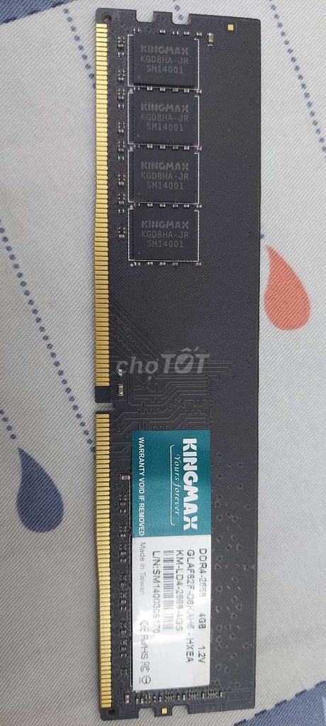 2 Thanh RAM Kingmax DDR4 4GB 2666hz. Mua bán Linh kiện (RAM, Card...) tại Huyện An Dương Hải Phòng được đăng bởi Nguyễn Văn Đức hình 1