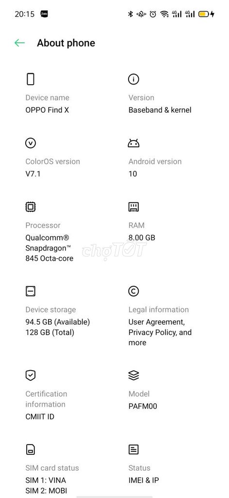BÁN OPPP FINDX 8GB. Mua bán Điện thoại tại Quận 1 Tp Hồ Chí Minh được đăng bởi TICA MART hình 1