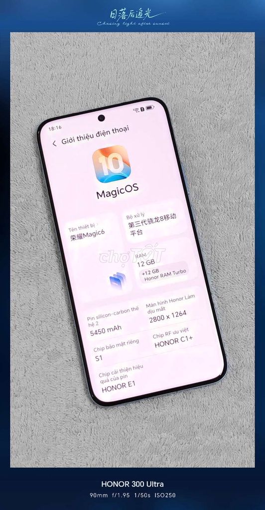 Honor Magic 6 256GB Xám 98%. Mua bán Điện thoại tại Quận 1 Tp Hồ Chí Minh được đăng bởi Bảo SG hình 1