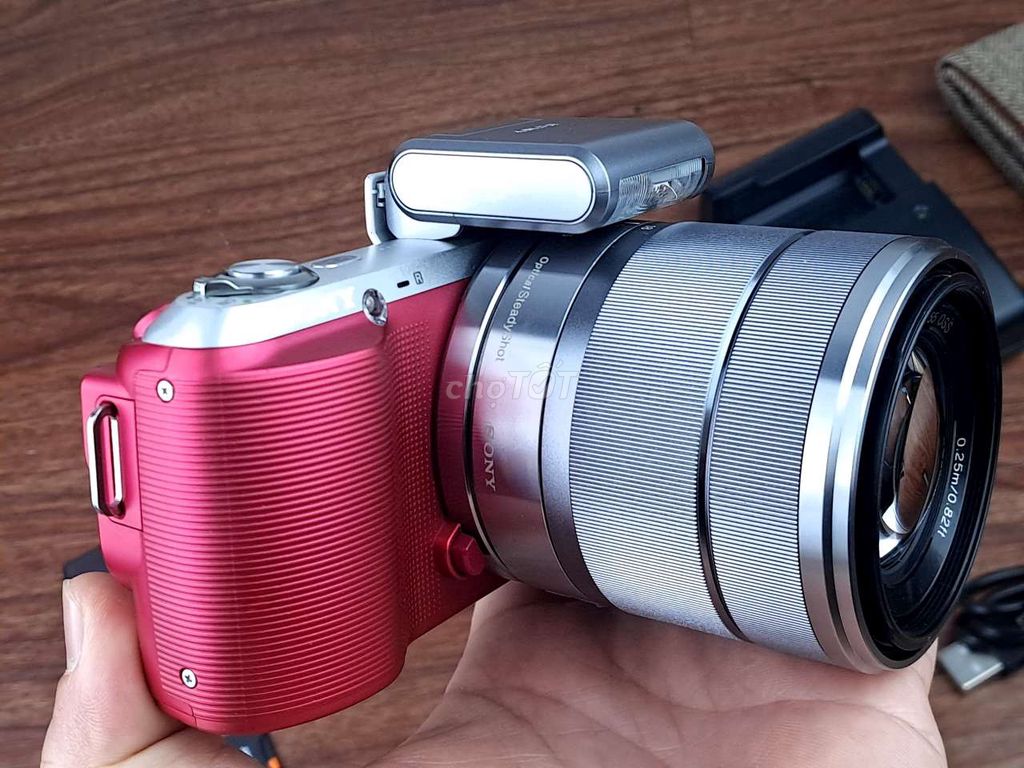 Sony Nex C3 Hồng + Lens 18-55mm