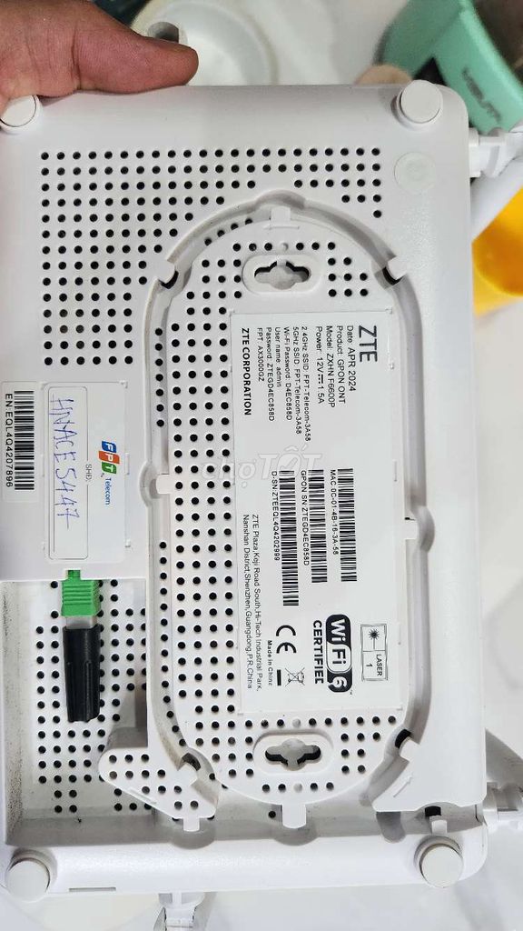 Pass lại modem wifi AX3000GZ FPT