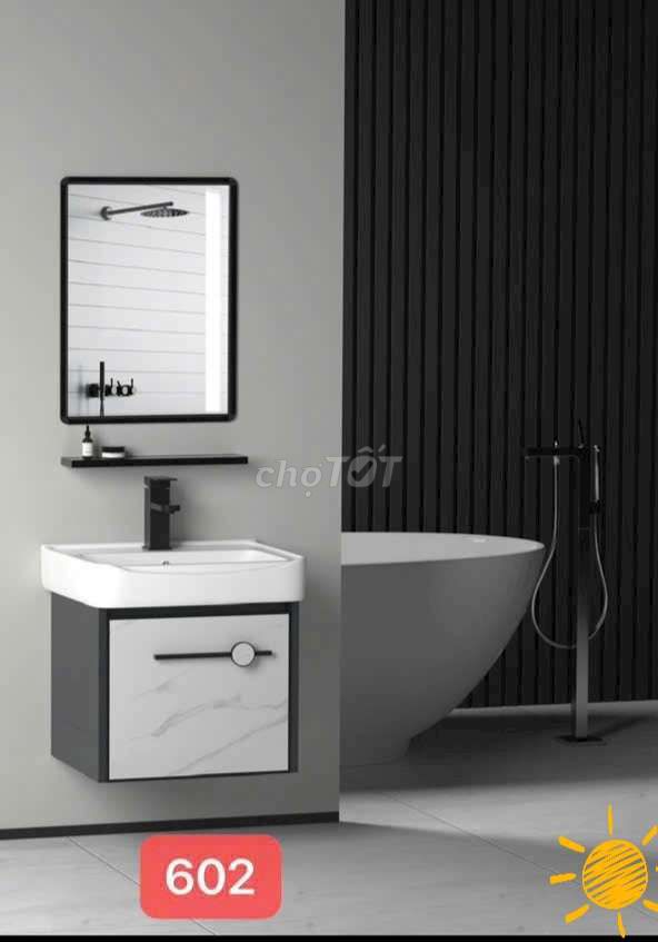 BỘ TỦ CHẬU LAVABO BẰNG NHÔM KT 50×36