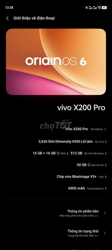 Vivo X200 Pro 512GB Xanh. Mua bán Điện thoại tại Quận Ngũ Hành Sơn Đà Nẵng được đăng bởi Nguyên hình 1