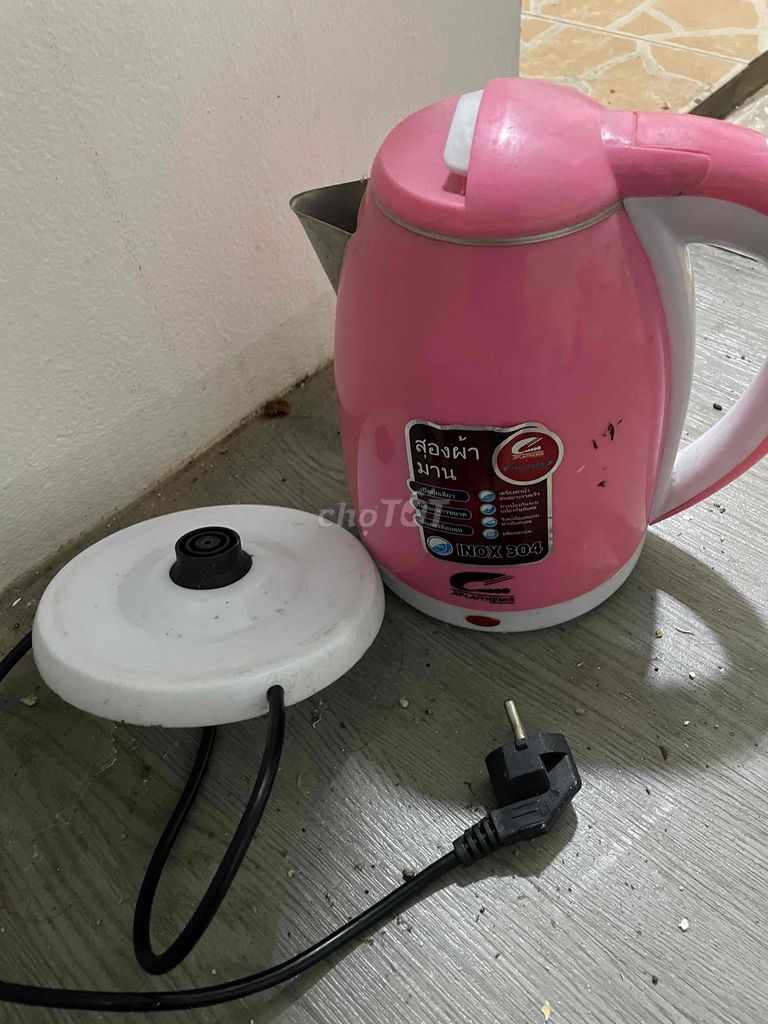 Ấm siêu tốc Inox 304 Hồng. Mua bán Bếp, lò, đồ điện nhà bếp tại Quận Đống Đa Hà Nội được đăng bởi Mai Trần hình 1