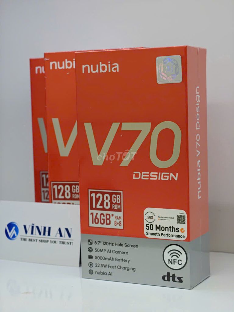 NUBIA V70 Design - New 100% (Chính Hãng). Mua bán Điện thoại tại Quận 11 Tp Hồ Chí Minh được đăng bởi Vinhanmobile hình 1