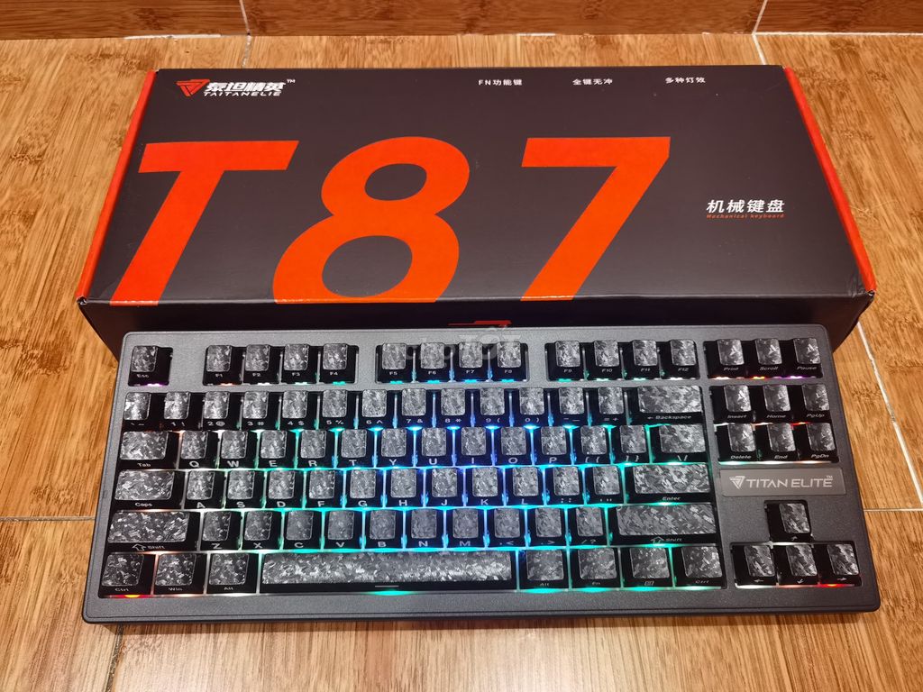 Bàn phím cơ Titan Elite T87 Đen. Mua bán Phụ kiện (Màn hình, Chuột...) tại Quận Tân Bình Tp Hồ Chí Minh được đăng bởi Mai Phú hình 1