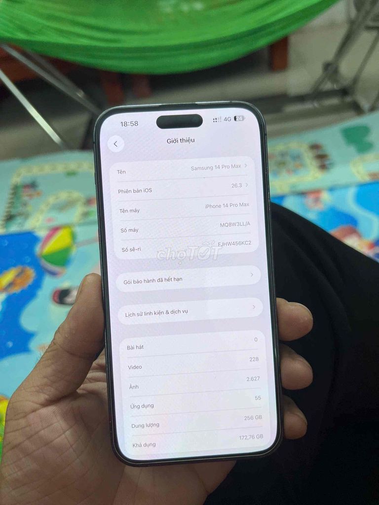 iPhone 14 Pro Max 256GB Tím. Mua bán Điện thoại tại Huyện Mê Linh Hà Nội được đăng bởi Đỗ Đình Đông hình 1