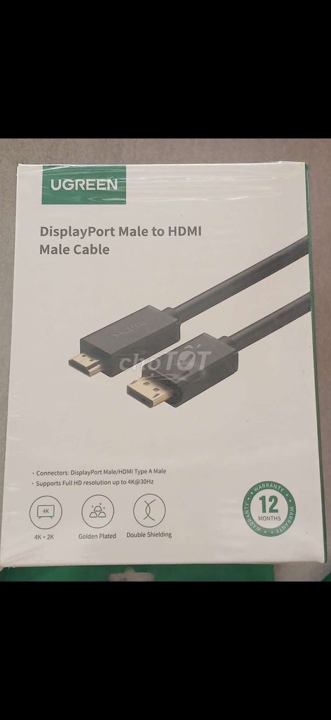 Cáp chuyển đổi UGREEN DisplayPort to HDMI. Mua bán Phụ kiện (Màn hình, Chuột...) tại Quận 5 Tp Hồ Chí Minh được đăng bởi trần thanh long hình 1