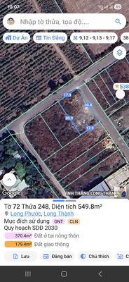 1076M2 ĐẤT 2 MẶT TIỀN NHỰA - 610M2 THỔ CƯ CẦN BÁN !. Mua bán đất tại Huyện Long Thành Đồng Nai được đăng bởi NHẬT MINH