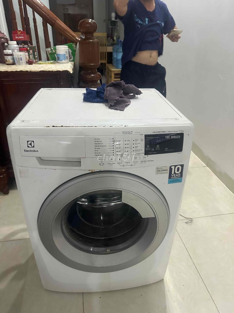 Máy giặt Electrolux 7.5kg cửa trước. Mua bán Máy giặt tại Huyện Thanh Trì Hà Nội được đăng bởi Long hình 1