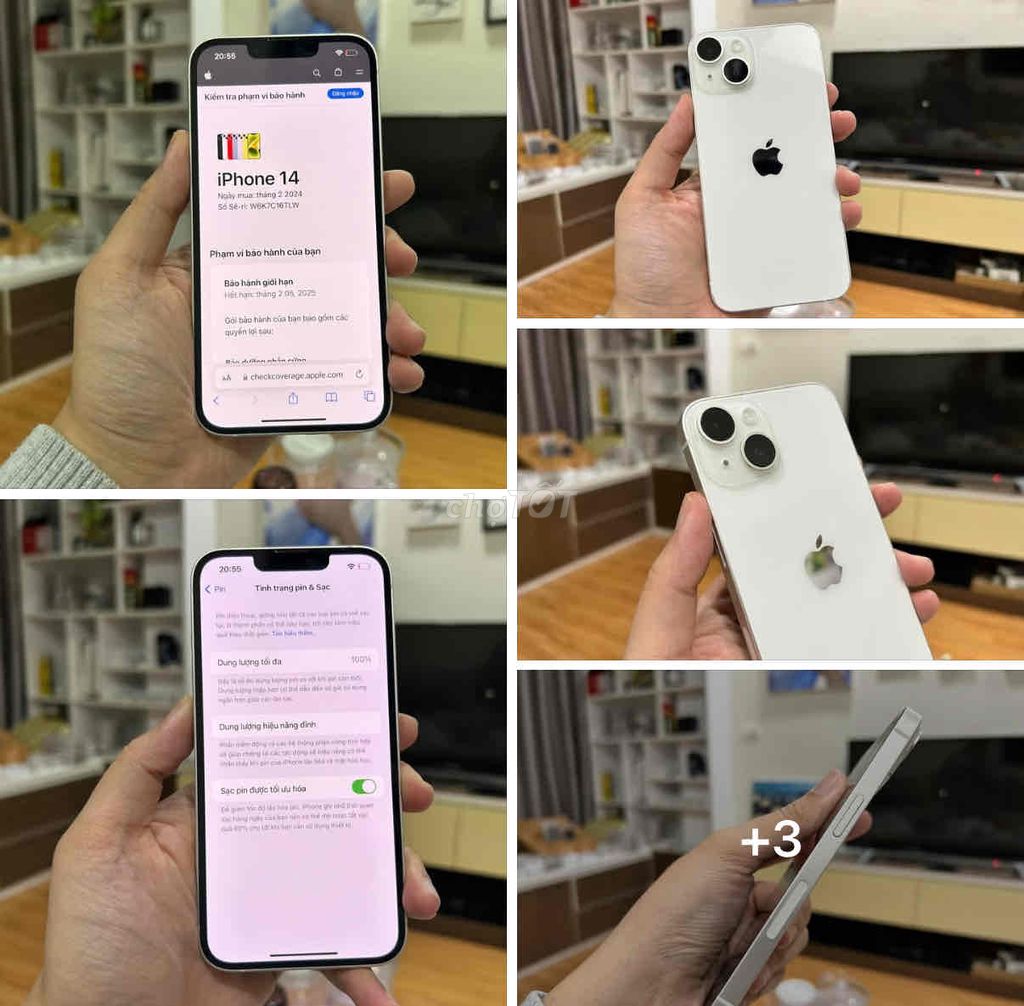 iPhone 14 256GB Trắng FULLBOX chất APPLE 12/2024. Mua bán Điện thoại tại Quận Thanh Xuân Hà Nội được đăng bởi Nguyễn Huy Dũng hình 1