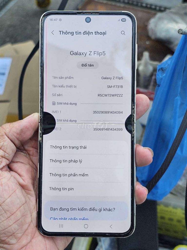 Samsung Galaxy Z Flip5 256GB giá chữa cháy . Mua bán Điện thoại tại Quận 8 Tp Hồ Chí Minh được đăng bởi Thiên Hòa mobile  hình 1