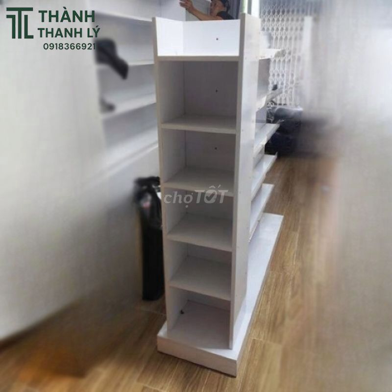Kệ Trưng Bày Gỗ MDF 1m5 Đẹp 90%. Mua bán Tủ, kệ gia đình tại Quận Tân Phú Tp Hồ Chí Minh được đăng bởi Thành Thanh Lý  hình 1