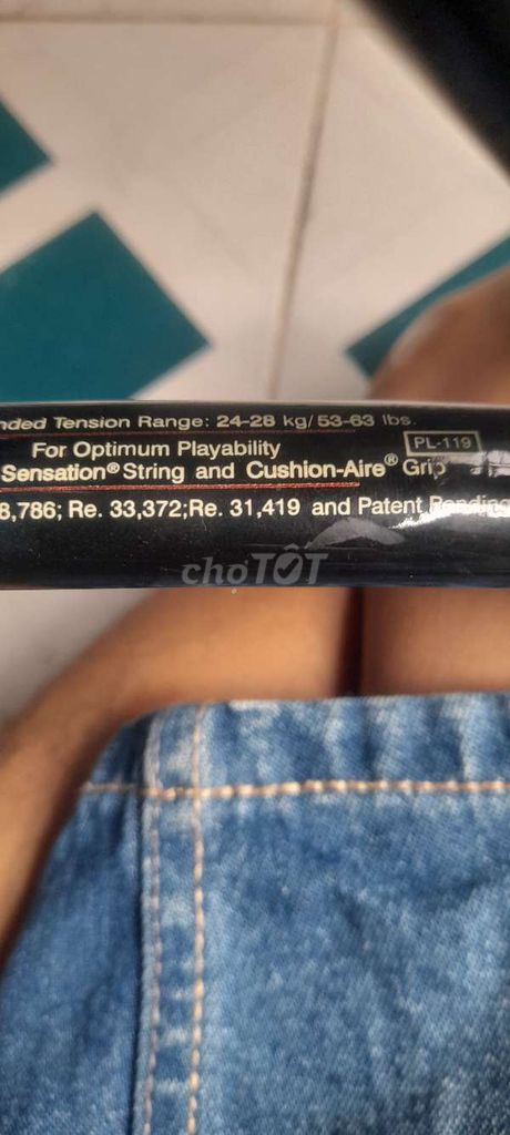 Vợt tennis Wilson Sensation String. Mua bán Đồ thể thao, Dã ngoại tại Quận Tân Phú Tp Hồ Chí Minh được đăng bởi Nguyễn Văn Tý hình 1