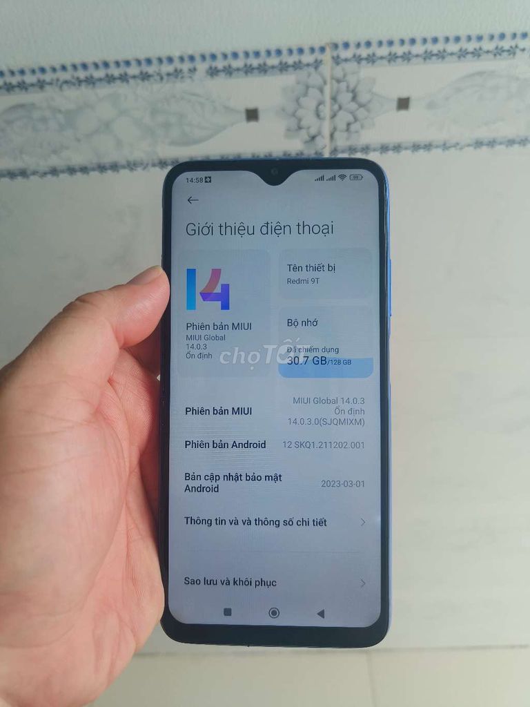Xiaomi Redmi 9T 128GB Xanh full không lỗi. Mua bán Điện thoại tại Huyện Thống Nhất Đồng Nai được đăng bởi Shop thanh lý hàng mới  hình 1